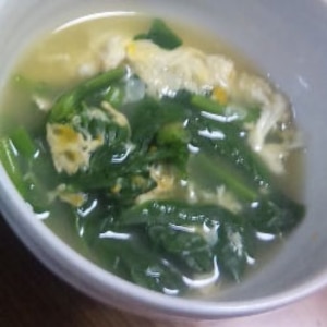 菜の花の卵スープ